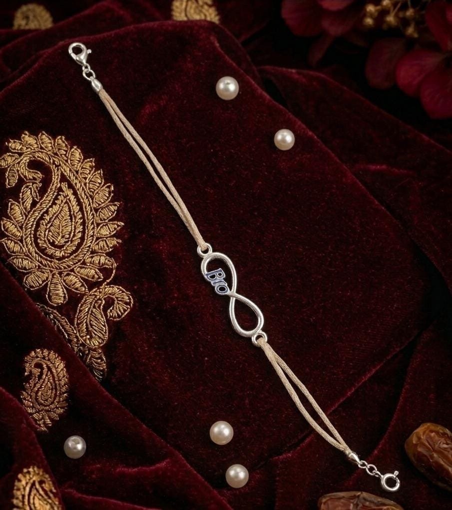 Forever Bro Infinity Rakhi Bracelet — 925 sterling silver rakhi