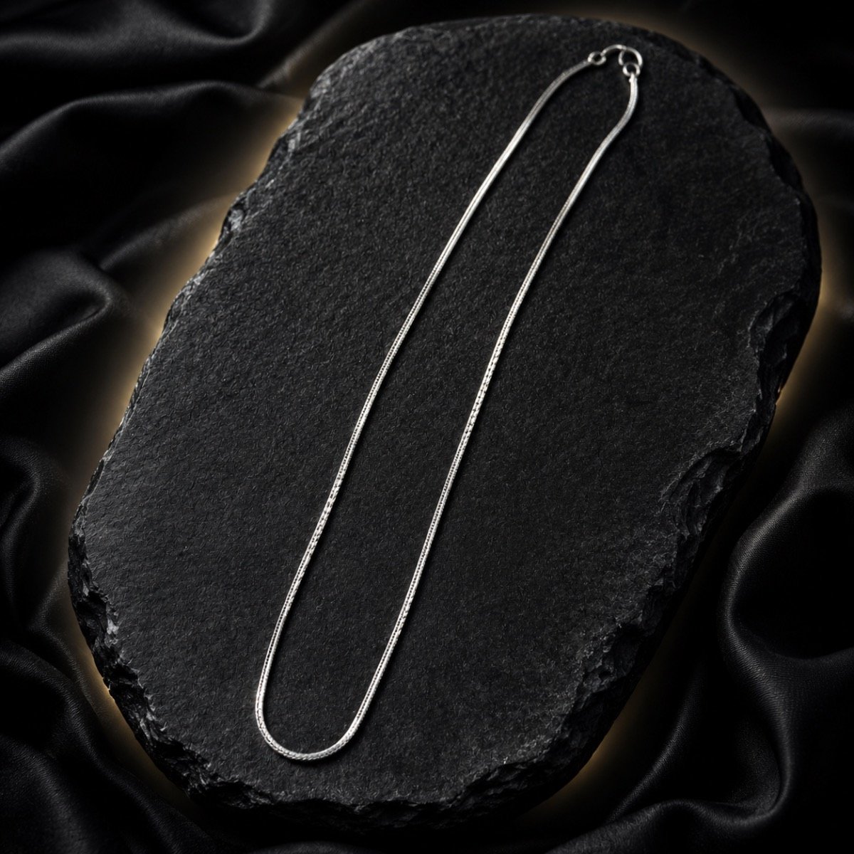 Sleek Snake Silver Chain — 925 sterling silver chains