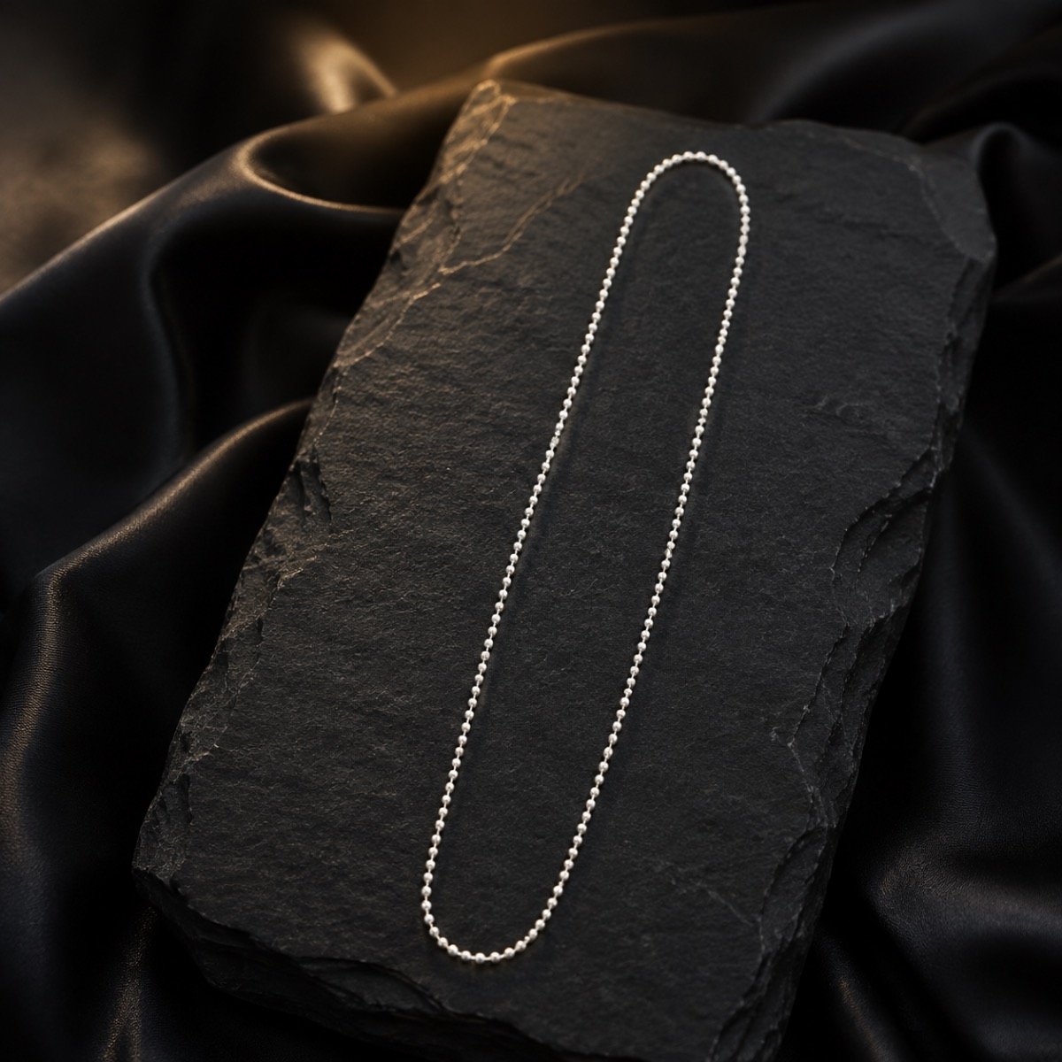 Classic Ball Bead Silver Chain — 925 sterling silver chains