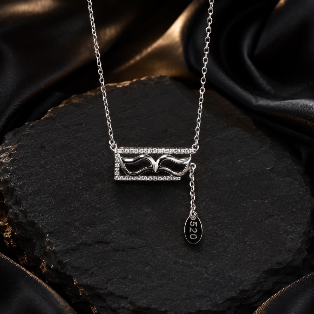 Harmony Waves Silver Necklace — 925 sterling silver