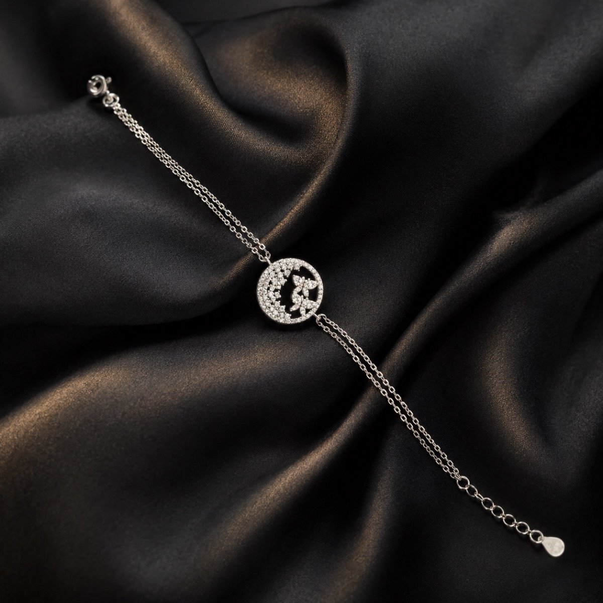 Moonlit Butterfly Crystal Bracelet — 925 sterling silver bracelets