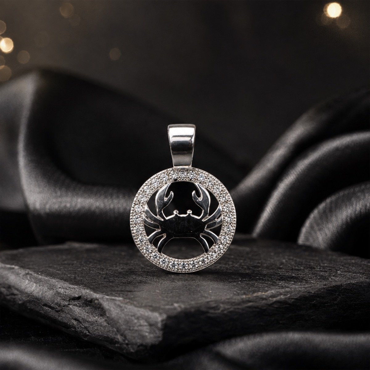 Cancer Celestial Zodiac Pendant — 925 sterling silver pendant