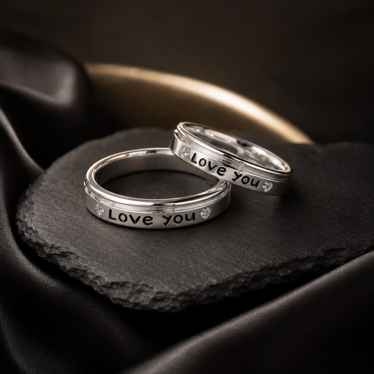 Forever Love Couple Ring Set — 925 sterling silver